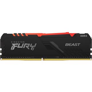 8GB Kingston FURY Beast RGB DDR4-3600 DIMM CL17 Single