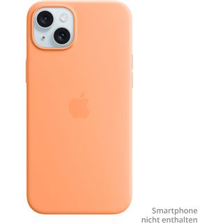 Apple iPhone 15 Plus Silicone Case with MagSafe - Orange Sorbet