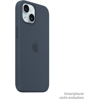 APPLE IPHONE 15 SILICONE CASE WITH MAGSAFE - STORM BLUE