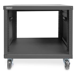 DIGITUS 8U AVS rack 420 x 507 x 460mm threaded mounting holes castors