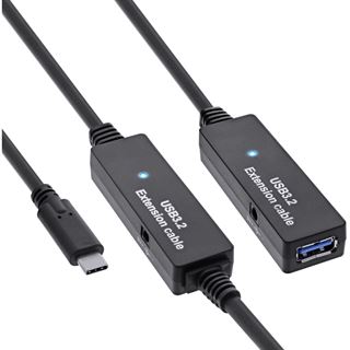 (€3,99*/1m) 15.00m InLine USB3.2 Verlängerungskabel USB C