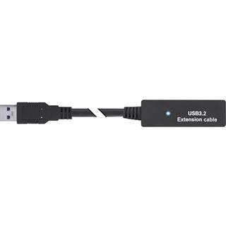 (&euro;3,38*/1m) 5.00m InLine USB3.2 Verl&auml;ngerungskabel USB A