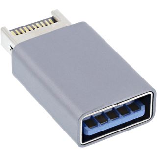 InLine USB 3.2 Adapter, intern USB-E Frontpanel Stecker zu USB-A