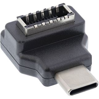 InLine USB 3.2 Adapter, USB-C Stecker zu intern USB-E Frontpanel