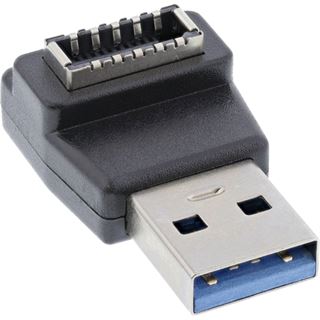 InLine USB 3.2 Adapter, USB-A Stecker zu intern USB-E Frontpanel