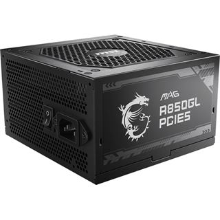 850 Watt MSI MAG A850GL PCIE5 Modular 80+ Gold, Bulk