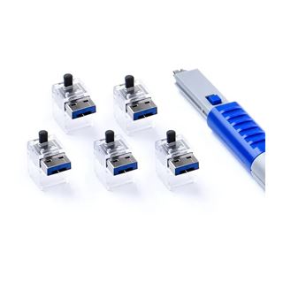 SmartKeeper Basic "LAN Cable" Lock dunkelblau 5 Stk.+Key