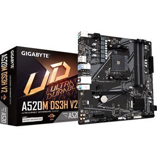 Gigabyte DS3H V2 AMD A520 So.AM4 DDR4 mATX Retail