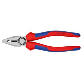 KNIPEX Kombizange 200 mm, Griffe mit Mehrkomponentenh&uuml;llen