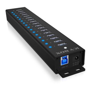 Icy Box Hub 16+1 Port USB IcyBox 16x USB; 1x USB Laden USB3.2 Gen1
