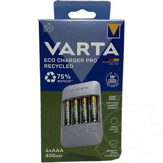 Varta Ladeger&auml;t Eco Charger Pro Recycled 4x AAA 56813 800mAh