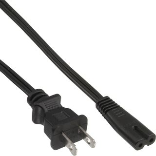 1.80m InLine 65er Bulk-Pack Netzkabel, Netzstecker USA auf Euro 8 C7