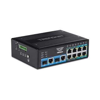 TrendNet Switch 10-port Industrial Gbit PoE++ Din-Rail