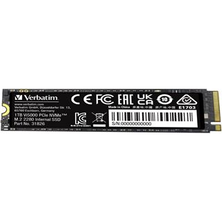 1TB Verbatim Vi5000 M.2 2280 PCIe 4.0 x4 3D-NAND TLC (31826)