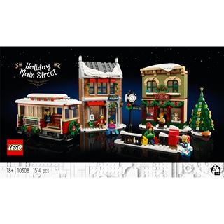 LEGO Icons 10308 Weihnachtlich geschmückte Hauptstraße,
