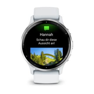 Garmin Venu 3 Smartwatch steinweiss/silber