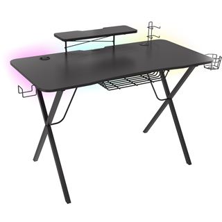 Genesis Gaming Tisch HOLM 300 RGB schwarz (120cm x 75cm)