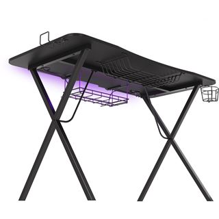 Genesis Gaming Tisch HOLM 300 RGB schwarz (120cm x 75cm)