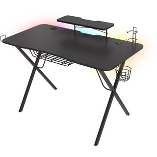 Genesis Gaming Tisch HOLM 300 RGB schwarz (120cm x 75cm)