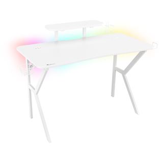 Genesis Gaming Tisch HOLM 320 RGB weiß (120cm x 75cm)