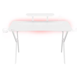 Genesis Gaming Tisch HOLM 320 RGB weiß (120cm x 75cm)
