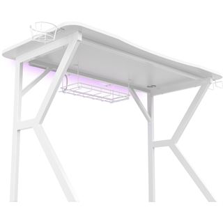 Genesis Gaming Tisch HOLM 320 RGB weiß (120cm x 75cm)