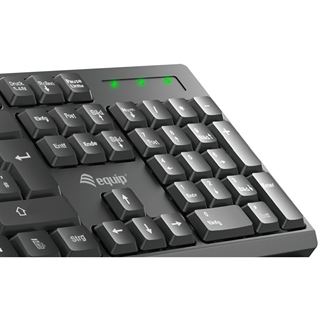 Equip Wireless Tastatur + Maus, Layout spansich schwarz