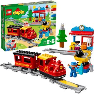 LEGO DUPLO 10874 Dampfeisenbahn, Eisenbahn-Spielzeug mit