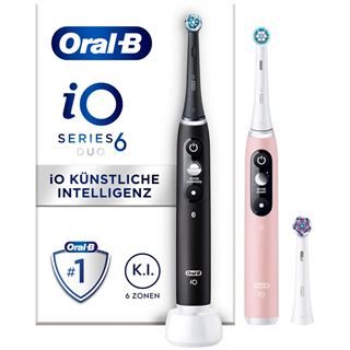 Braun Oral-B iO Series 6 Elektrische Zahnbürst, black lava/pink