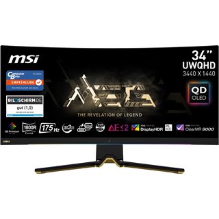 34.18" (86,82cm) MSI MEG 342CDE QD-OLED schwarz/gold 3440x1440