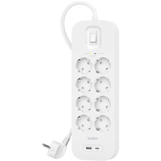 BELKIN POWER STRIP WITH SURGE PROTECTION 8-SOCKET WITH 1 X USB