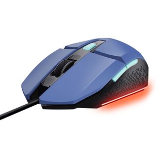 TRUST GXT109B FELOX GAMING MAUS BLAU 25067 6Tasten/USB/6400dpi/Kabel