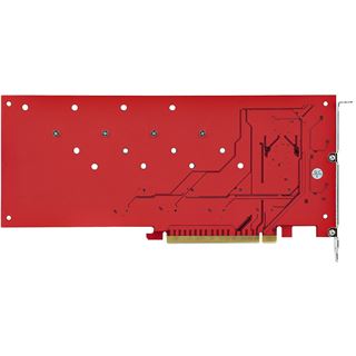 Startech Quad M.2 PCIe Adapterkarte PCI Express 4.0 x16 auf Vierfach