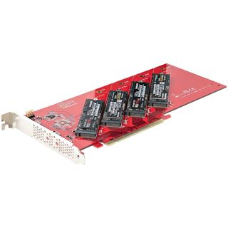 Startech Quad M.2 PCIe Adapterkarte PCI Express 4.0 x16 auf Vierfach