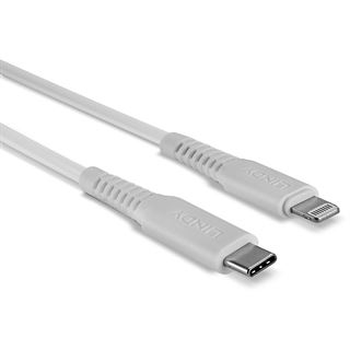 (€13,90*/1m) 1.00m Lindy USB-C Anschlusskabel Lightning Stecker
