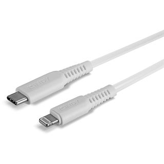 (€13,90*/1m) 1.00m Lindy USB-C Anschlusskabel Lightning Stecker
