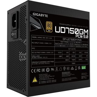 750 Watt Gigabyte UD750GM 3.0 Modular 80+ Gold