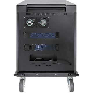 Manhattan Ladeschrank mit 32 Steckdosen Glast&uuml;r