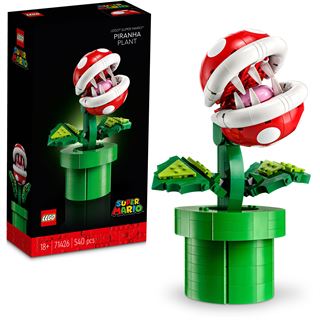 LEGO Super Mario 71426 Piranha-Pflanze Set, bewegliche Figur als Deko