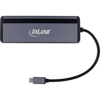 InLine 8-in-1 USB-C Multihub Dockingstation, HDMI, DisplayPort, USB