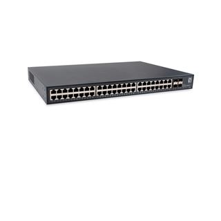 LevelOne Switch 48x GE GTU-5211 4x10GSFP+19"