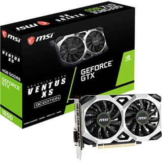 4GB MSI GeForce GTX 1650 D6 Ventus XS OCV3 Aktiv PCIe 3.0 x16 (Retail)