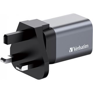 VERBATIM Ladeadapter, Universal, GNC-35, GaN, 35W, grau 1x USB-A QC,
