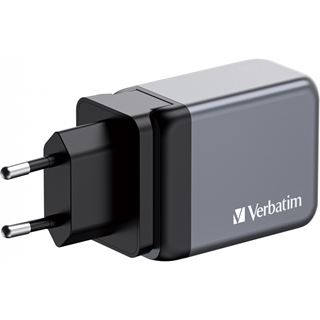 VERBATIM Ladeadapter, Universal, GNC-65, GaN, 65W, grau 1x USB-A QC,