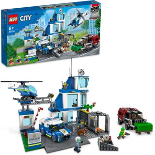 LEGO City 60316 Polizeistation mit Polizeiauto, Polizei-Spielzeug