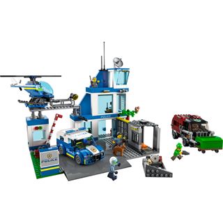 LEGO City 60316 Polizeistation mit Polizeiauto, Polizei-Spielzeug