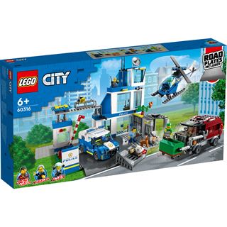 LEGO City 60316 Polizeistation mit Polizeiauto, Polizei-Spielzeug