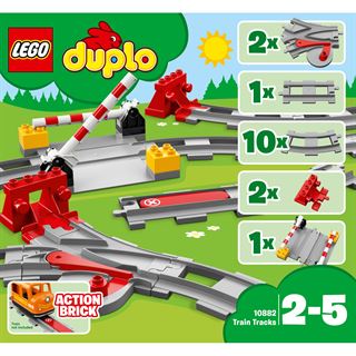 Lego DUPLO Eisenbahn Schienen 10882