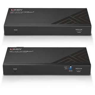 Lindy 150m Cat.6 Displayport &USB KVM HDBaseT Ext IR/RS232