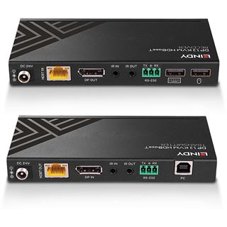 Lindy 150m Cat.6 Displayport &USB KVM HDBaseT Ext IR/RS232